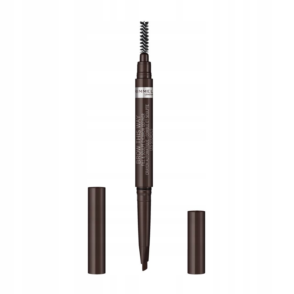 Rimmel automatická ceruzka na obočie s vegánskou receptúrou 003 Dark Brown 0.25g