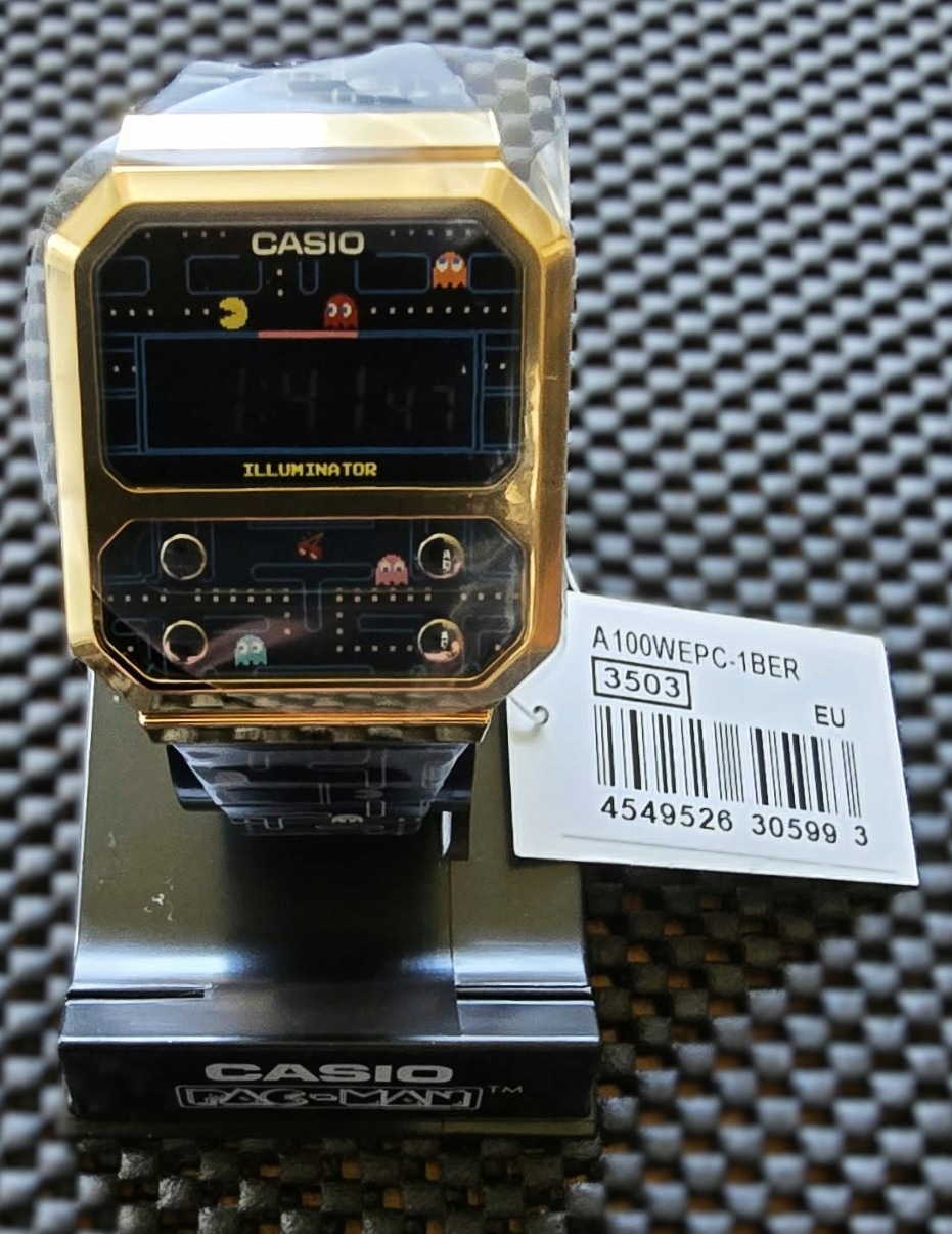 Casio Vintage hodinky A100 WEPC-1BER Pac-man Speciální limitovaná edice