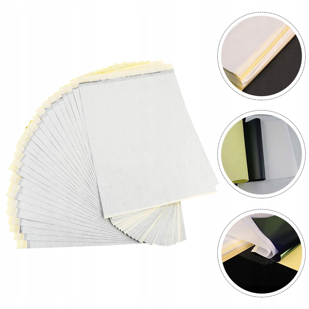 Transfer Paper Stencil Tattoo Machine 30 arkuszy Marka inna marka