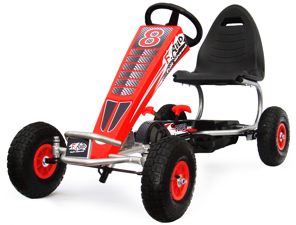 DUŻY GOKART ROWER NA PEDAŁY POMPOWANE KOŁA NAJLEPSZA JAKOŚĆ 60kg MOCNA RAMA