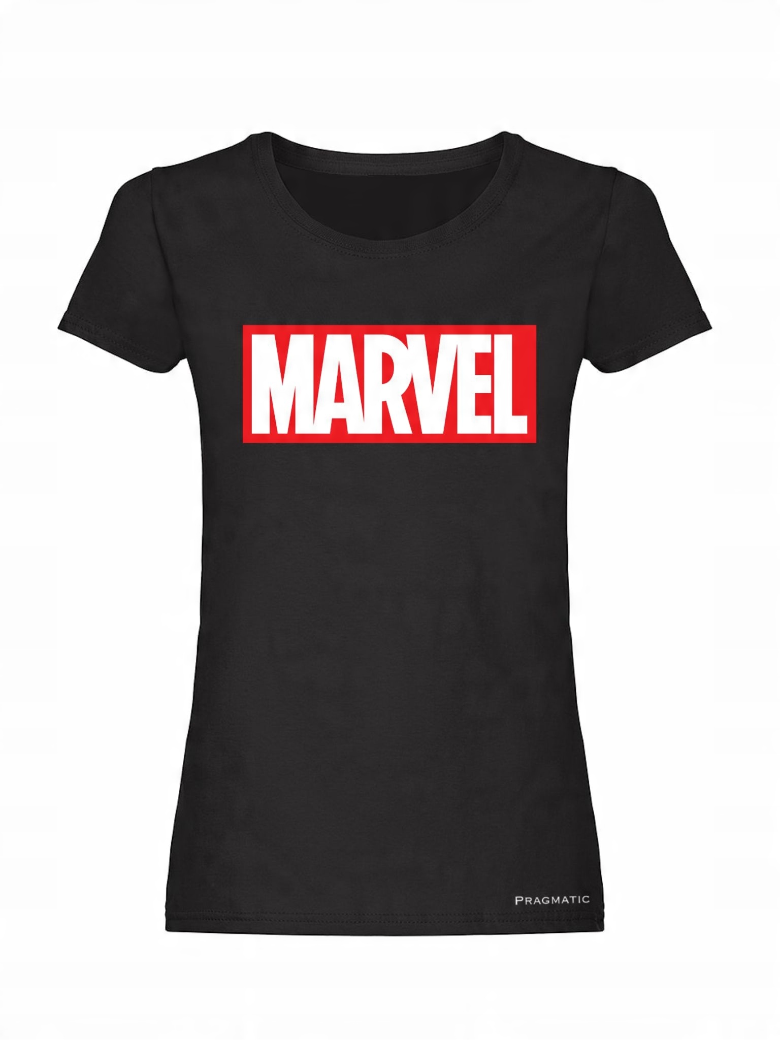 

Koszulka Damska Czarna T-shirt Marvel M