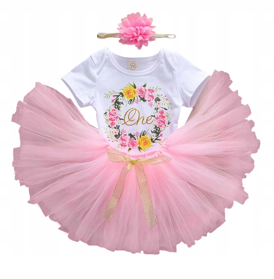 

Ubranko na roczek urodziny spódniczka Tutu body 86