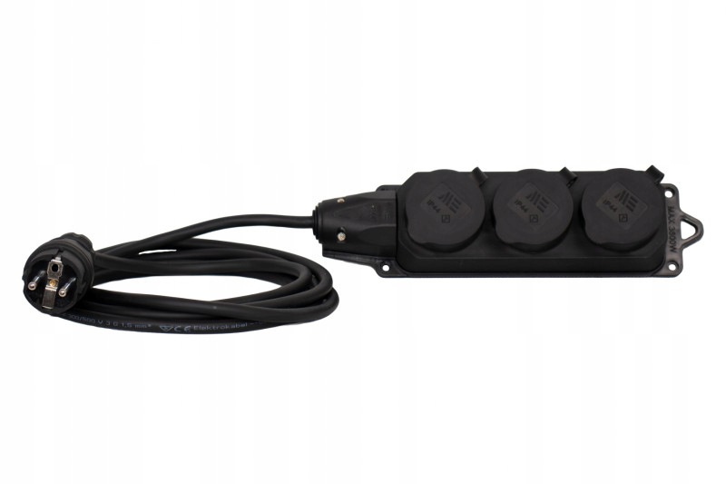 Przedłużacz listwowy gumowy 3x230V(3x2P+Z) Opd (H07RN-F) 3x2,5-30m