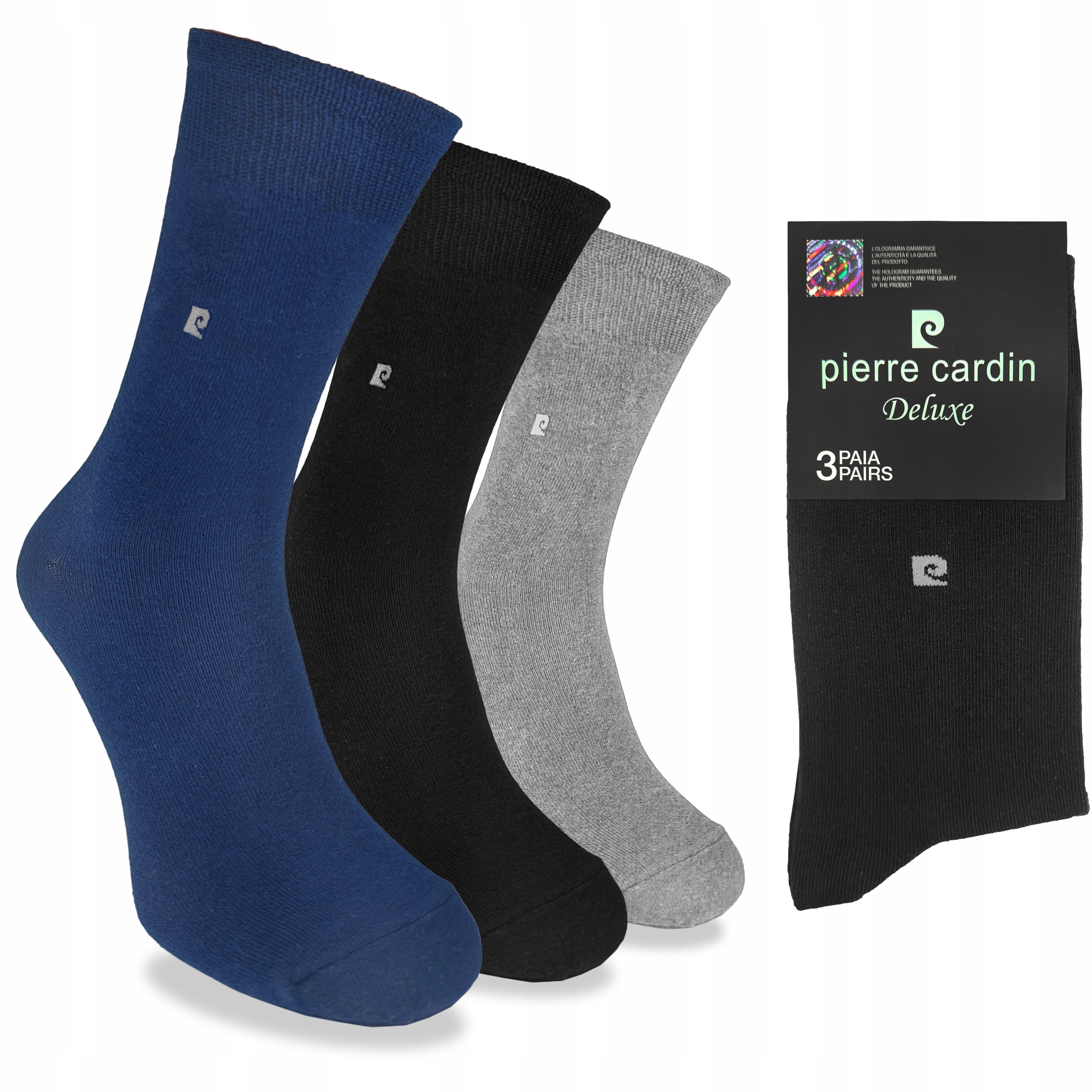 Pierre Cardin pánské ponožky Oblekové dlouhé 3-BALENÍ 39-42