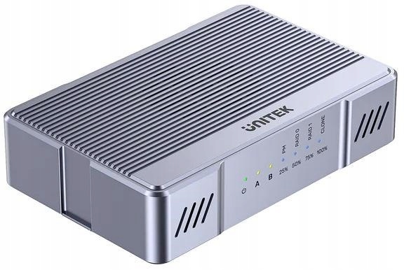 Unitek obudowa 2x M.2 20 Gb/s RAID0, RAID1 klonowanie