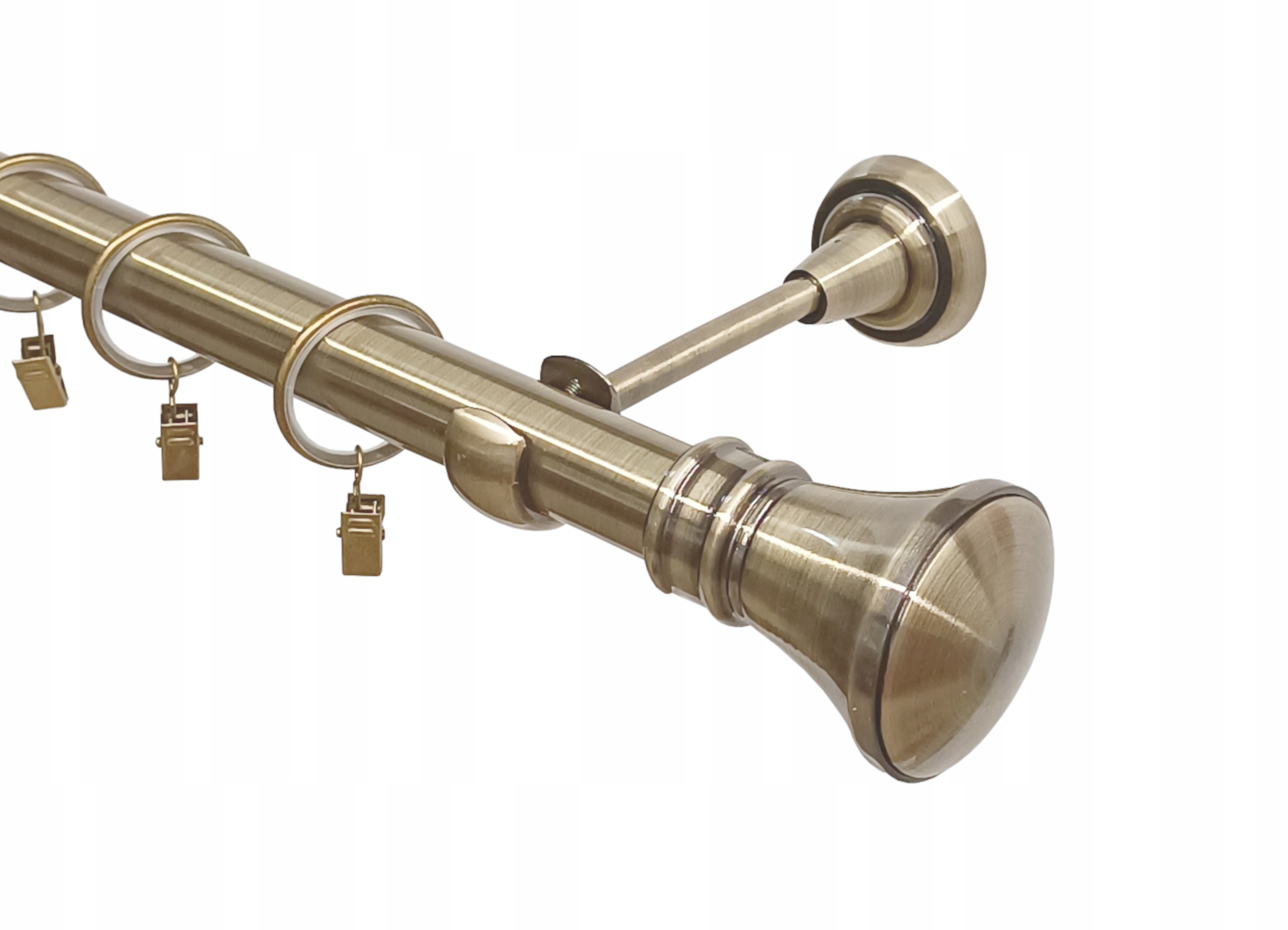 Jednoduchá garnýž kovový zlatý mix hrotů Imperia Deco 25 mm 140 cm