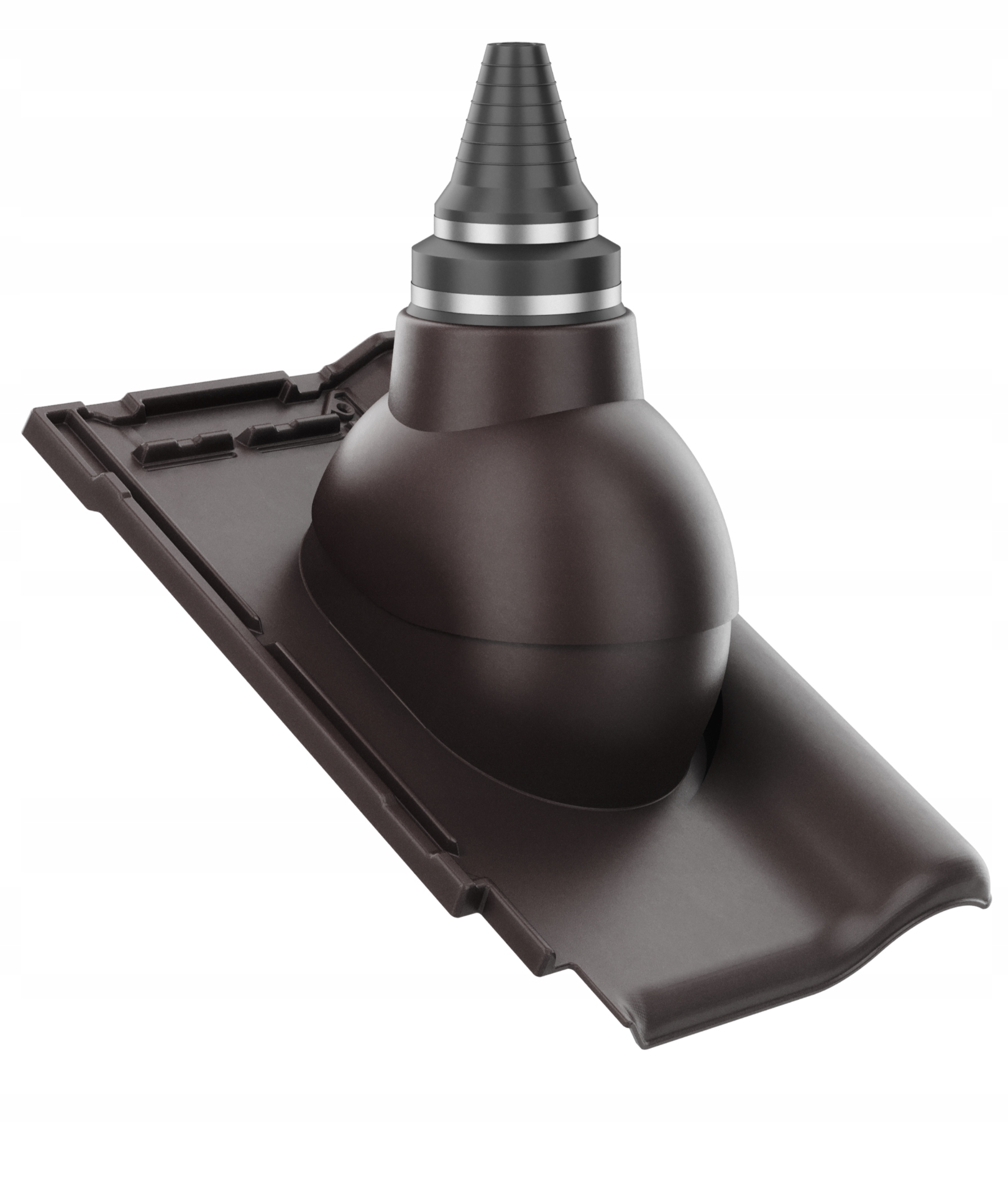 Anténní průchod těsným střešním průchodem Alegra 9 Tmavě Hnědá Angoba