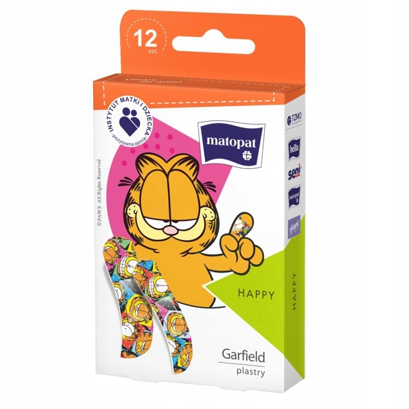 

Matopat plastry z opatrunkiem z kotem Garfieldem