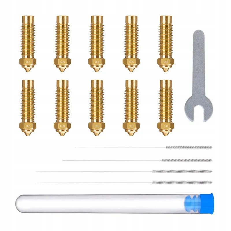 Zestaw dysz mosiężnych Elegoo Neptune 4 Plus 4 Max (0,4 mm x4, 0,6 mm x2,