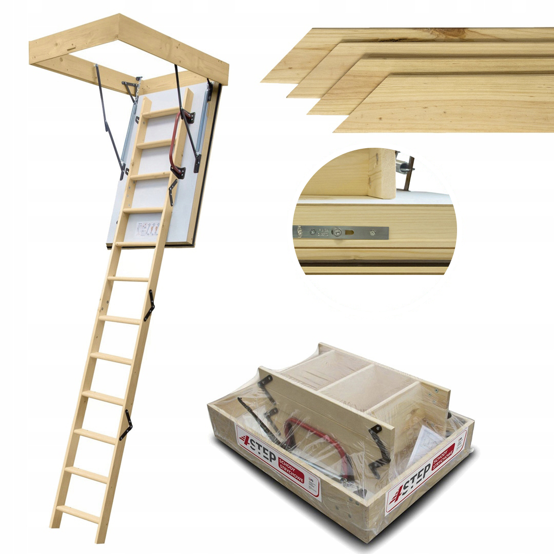 Půdní schody Extreme 76 mm 90x70 0,55 W/m2K Výlez Lišty Maskovací Set