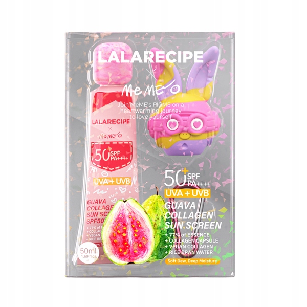 Lalarecipe Wygładzający krem przeciwsłoneczny SPF50+ Pa++++ Guava Collagen
