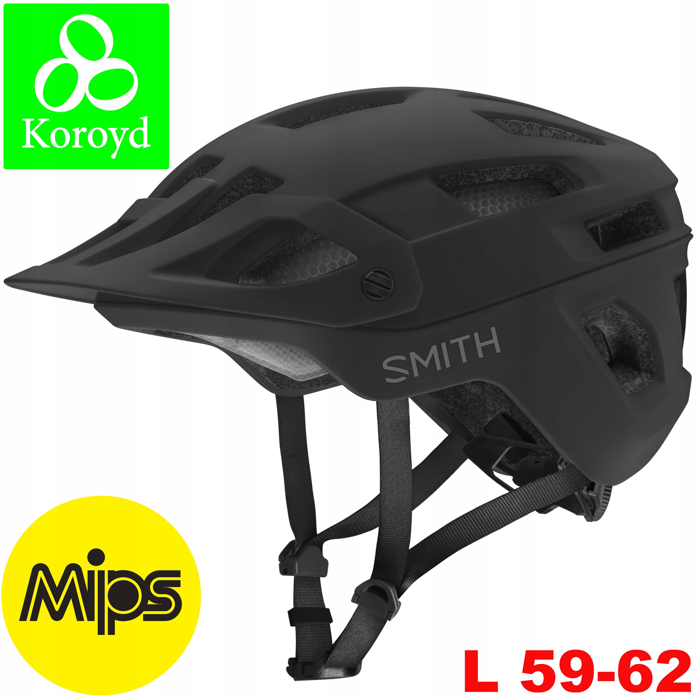 Kask Rowerowy Smith Engage Mips Matte Black L 59-62 Mtb Rower Rolki