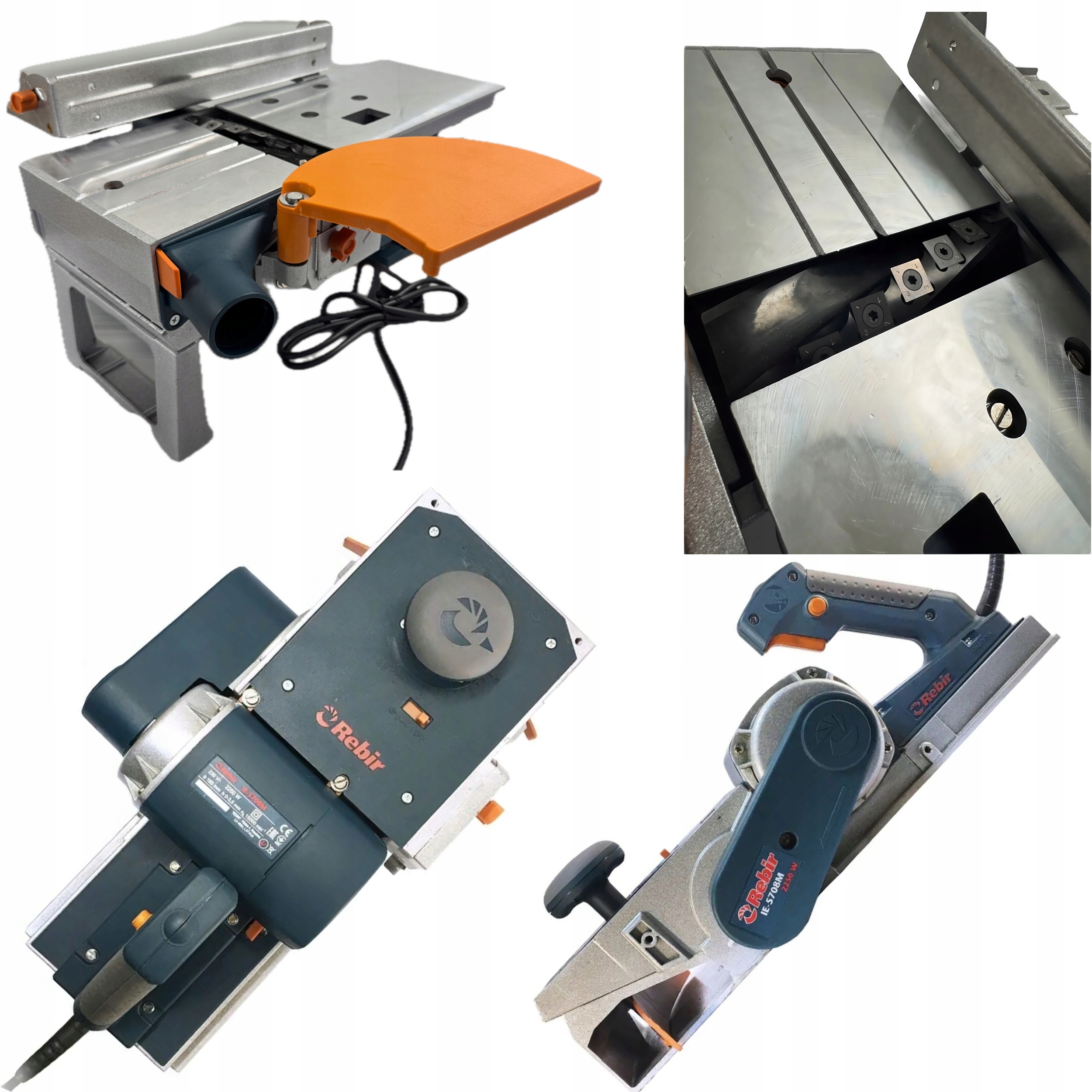 Rebir IE-5708MS strug sieciowe ciesielski hebel 155 mm 2250 W wał spiralny