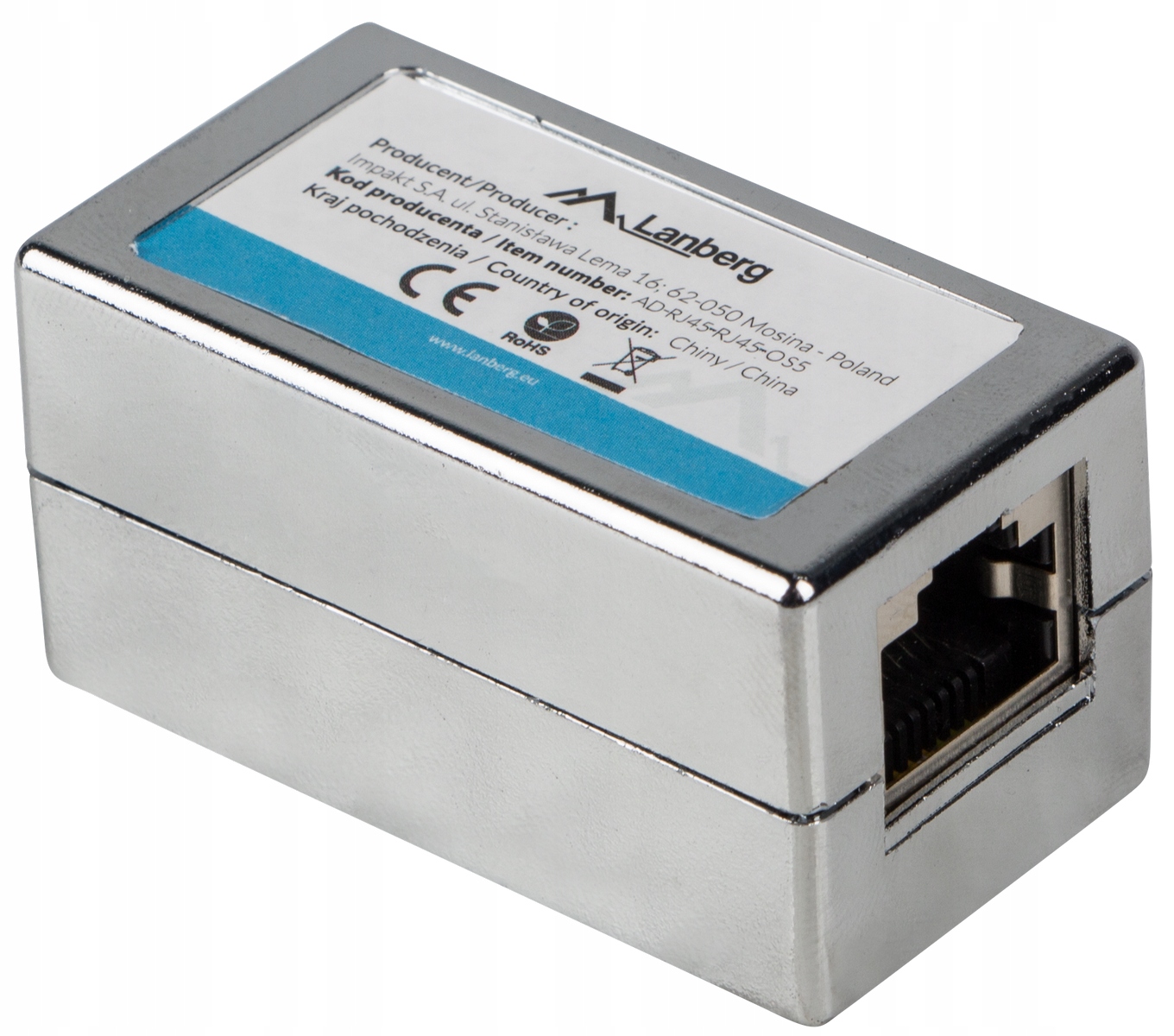 

Adapter złączka sieciowa RJ45 x2 kat6 Ftp Lanberg
