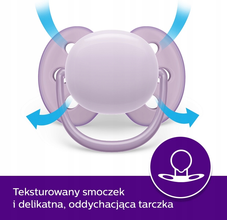 PHILIPS AVENT 2x SMOCZEK ULTRA SOFT ODDYCHAJĄCY ELASTYCZNY MIĘKKI ORTO 0-6M Marka Philips Avent