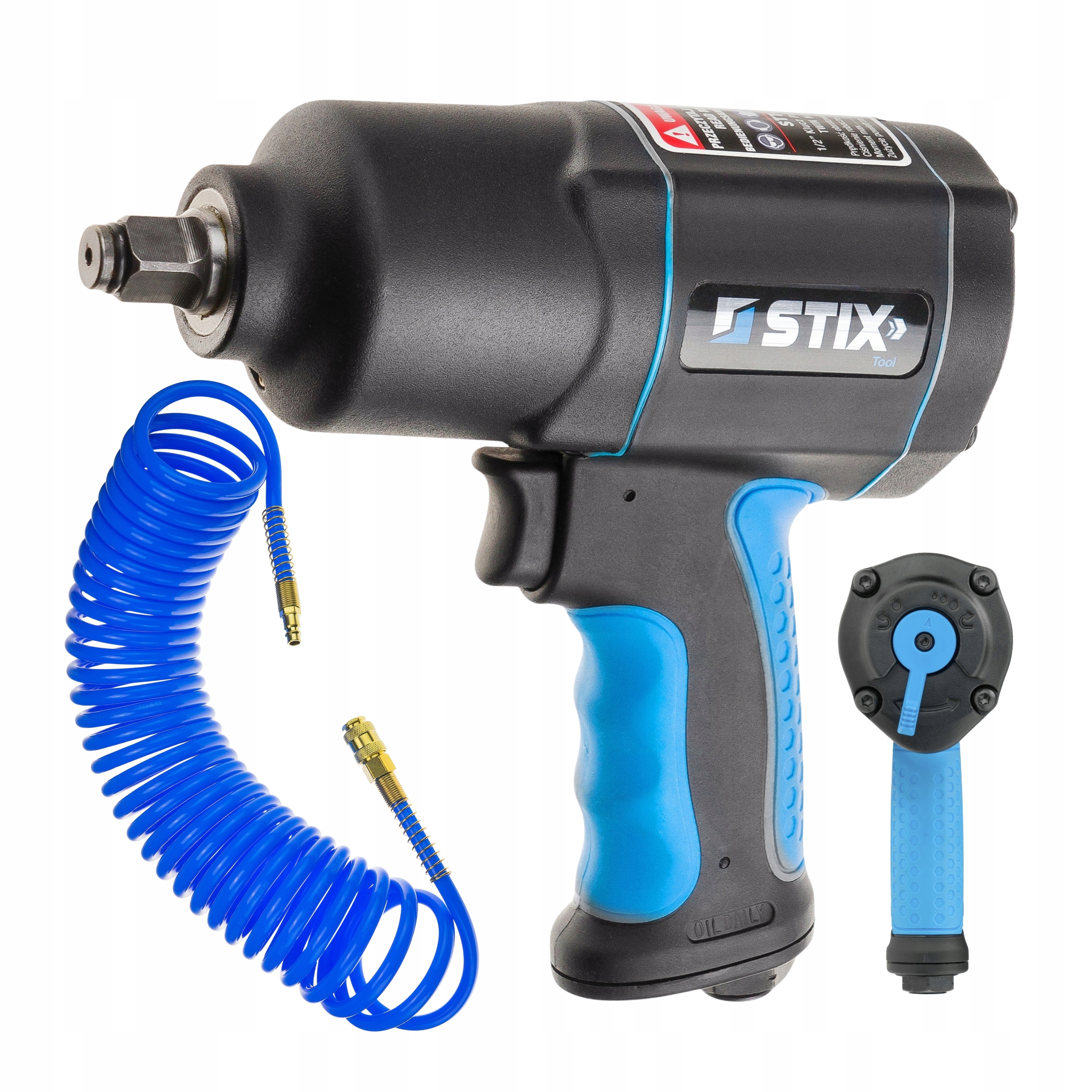 Kompozitní Pneumatický Rázový Utahovák S Příklepem Pro Kola 1900 Nm 1/2 Hadice