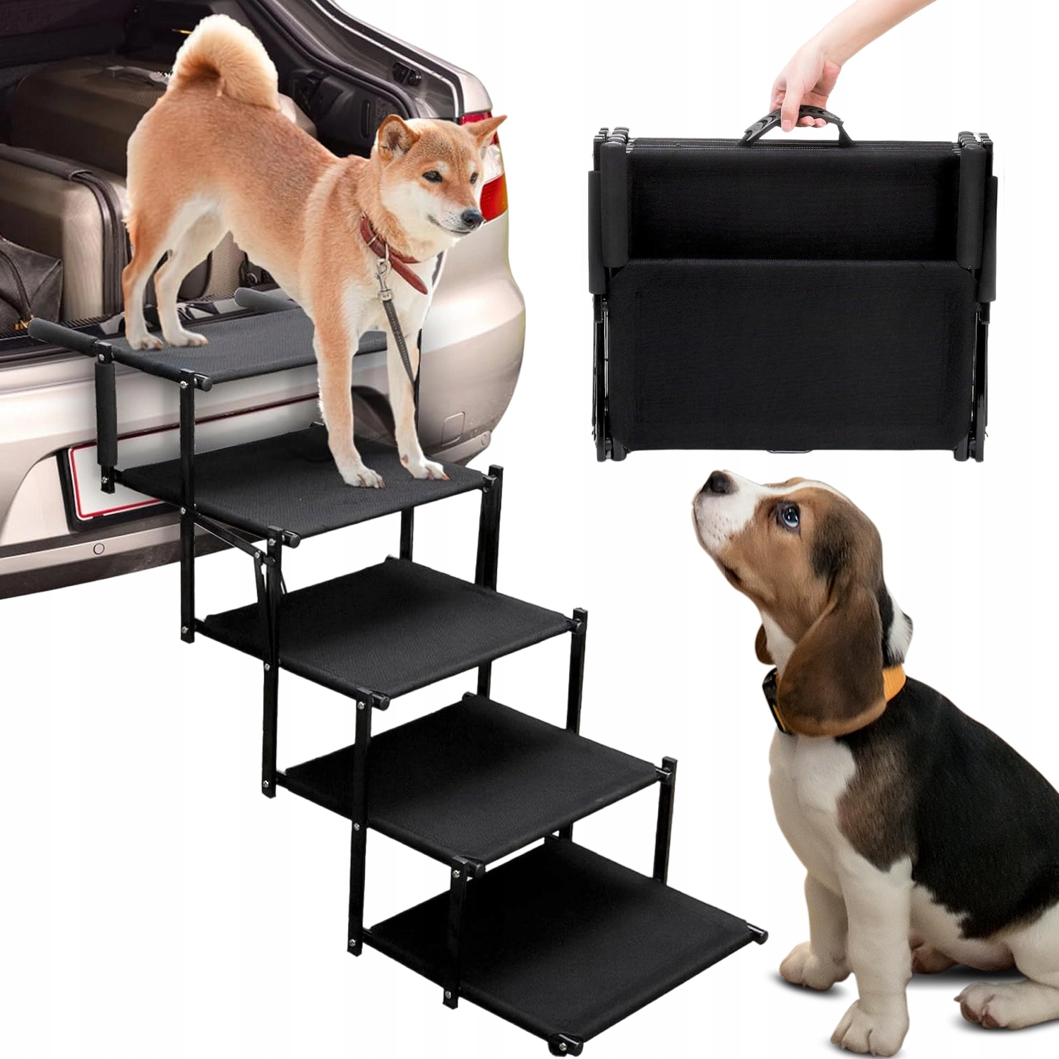 Levně Rampa Automobilová Pro Psa Skládací 101*76*47 CM, Stabilní, Kovová, 4-PATROVÁ