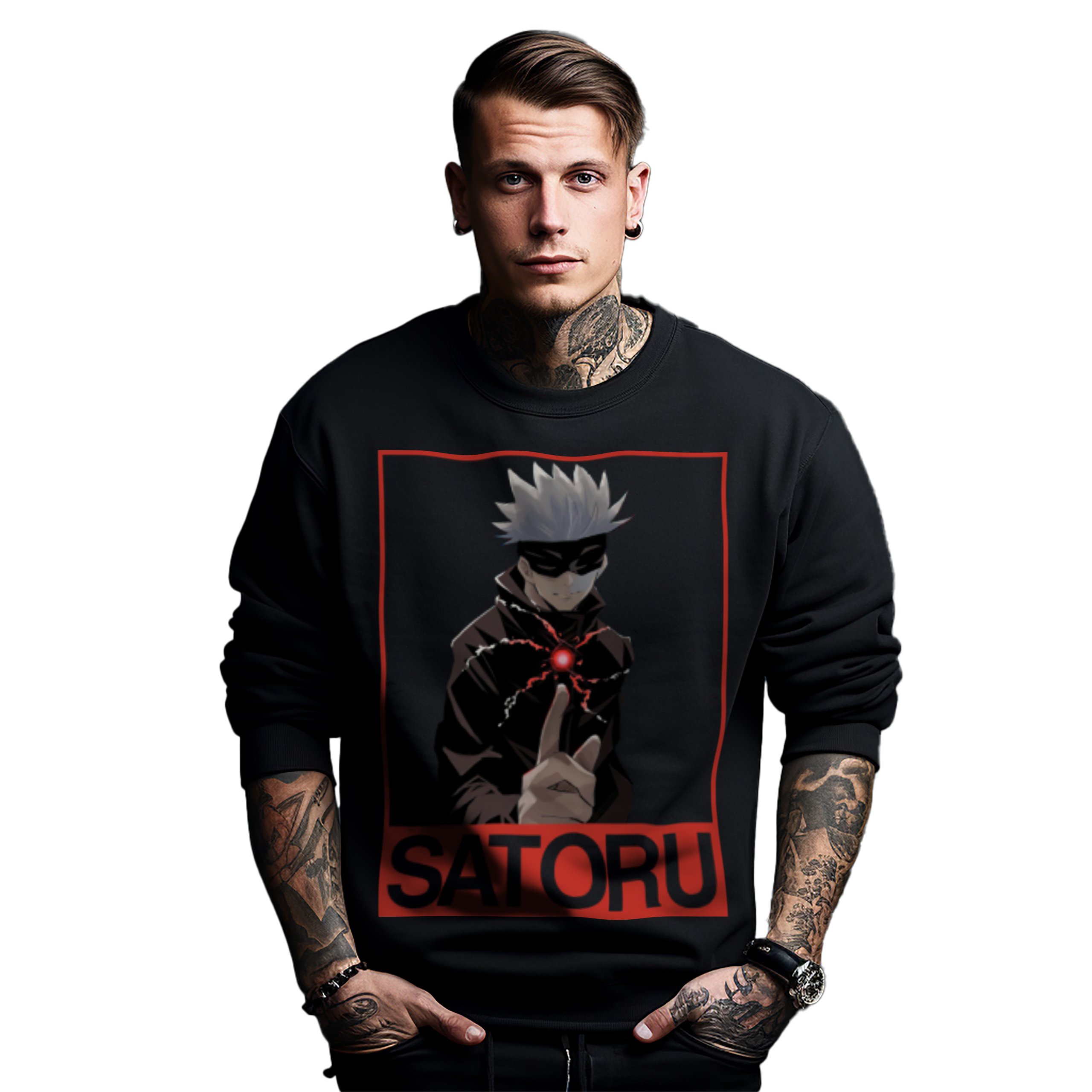 Mikina s potiskem Anime Satoru