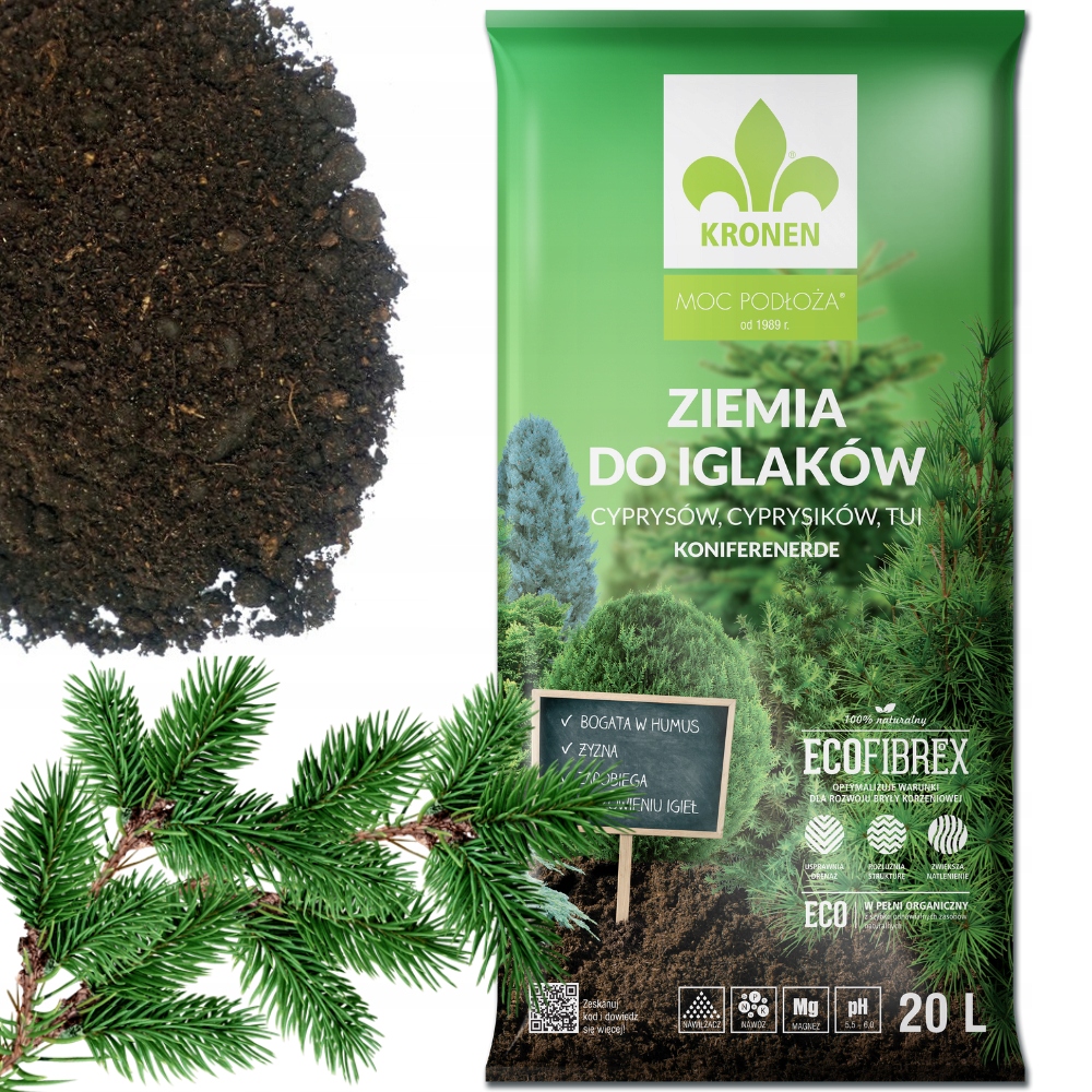 

Podłoże Do Iglaków tui cisów sosny cyprysów 20L