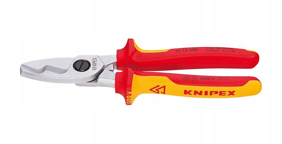 Knipex Nůžky Na Stříhání Kabelů A Vodičů do 20 mm