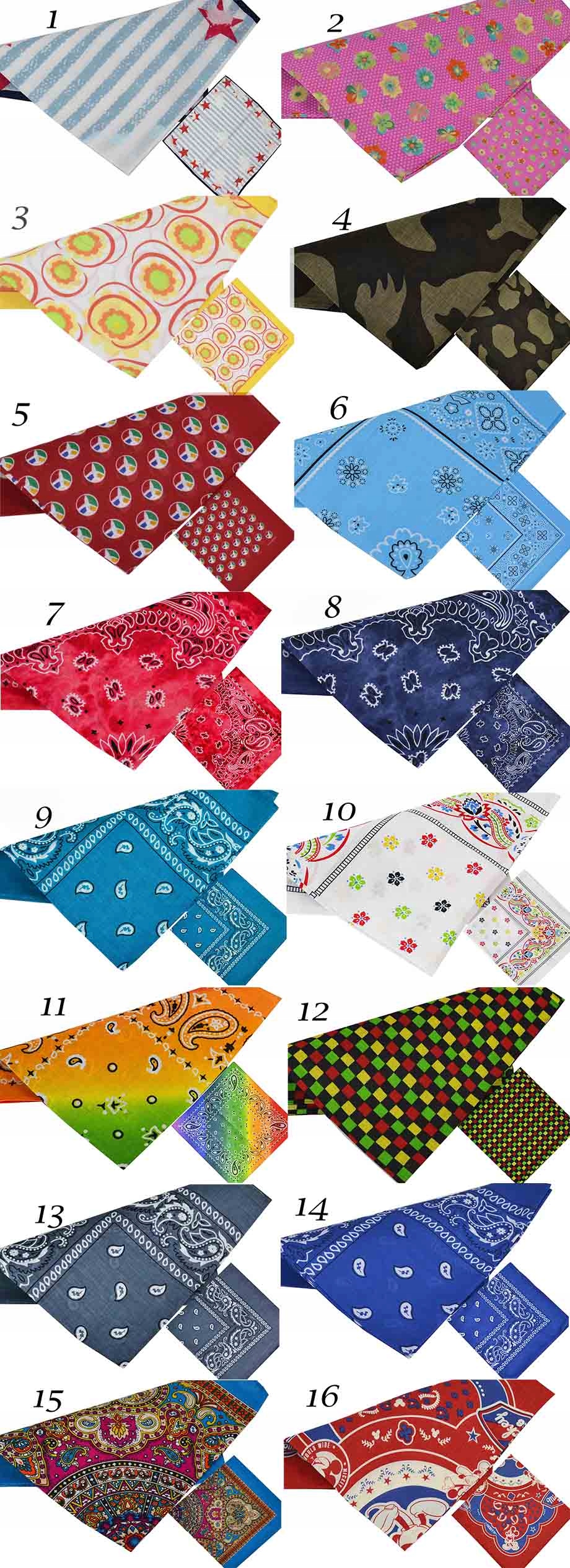 BANDANA Bawełniana Chusta BANDAMA 250 WZORÓW KOLOR Marka inna