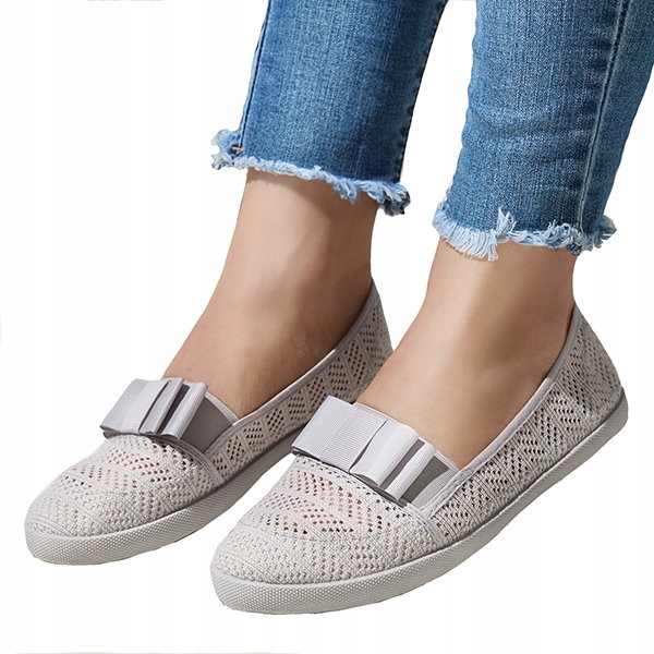 

HJ1715-26 Grey Jasnoszare Tenisówki Slip-on 38