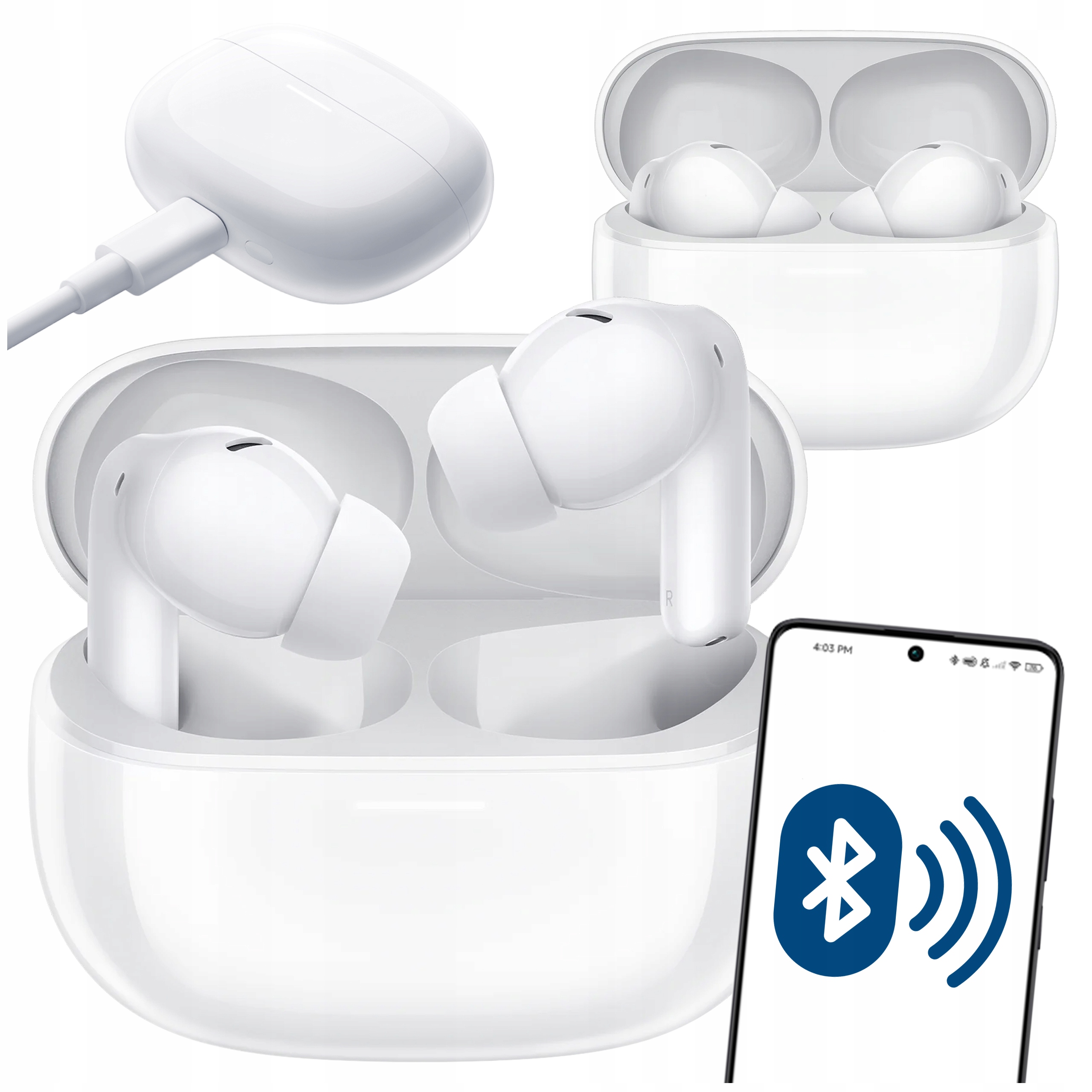 Bezdrátová Sluchátka Xiaomi Redmi Buds 5 Pro Bílá Bluetooth 5.3