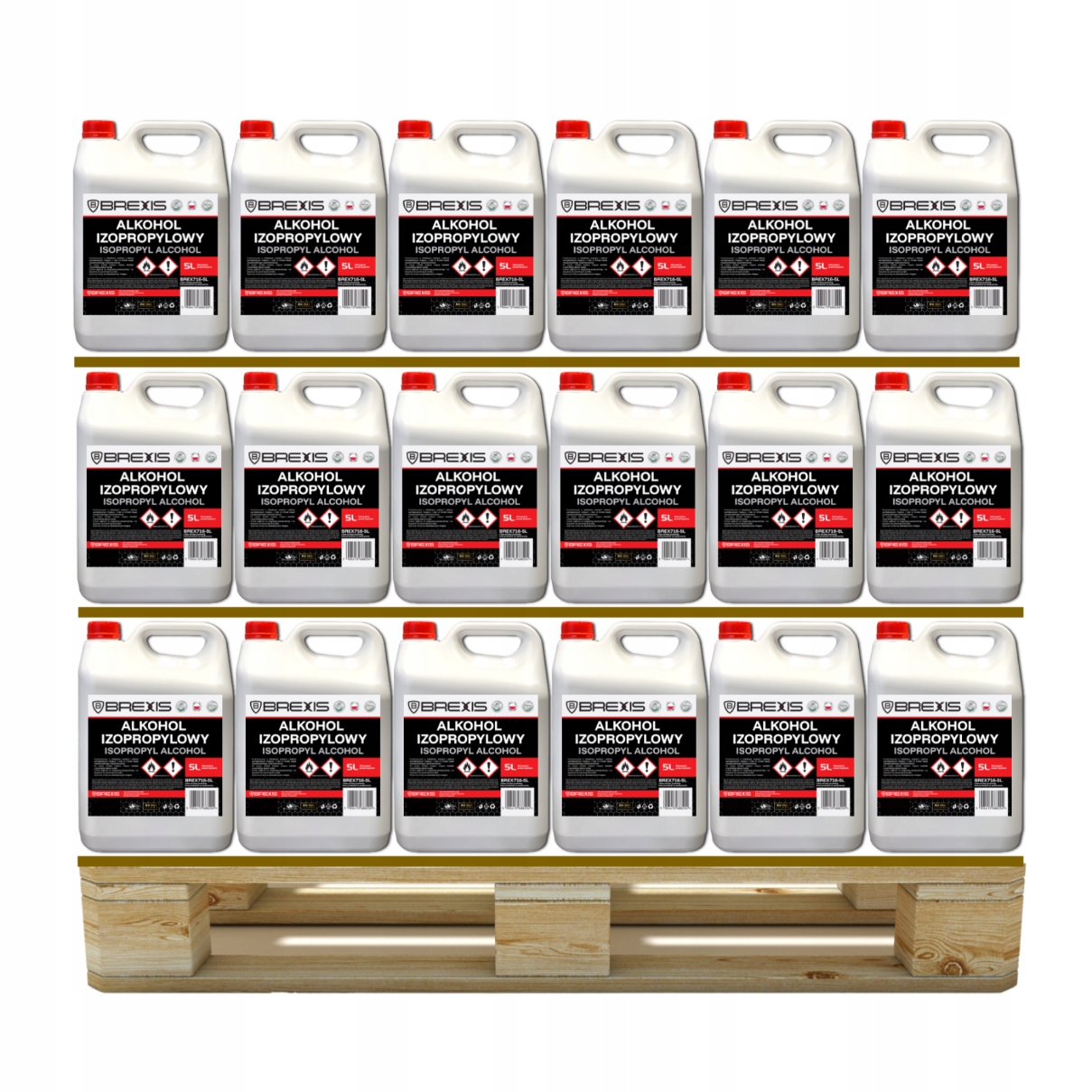 Izopropylalkohol Ipa technický Brexis 615L Paleta 123ks x 5L