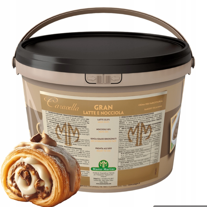 Levně Ořechovo-mléčný krém Caravella Gran Latte e Nacciola 5 kg