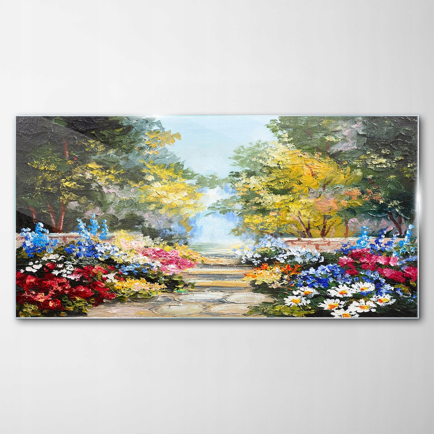 

Obraz Szklany Dekor Kwiat Park Ulica Drzewo 120x60