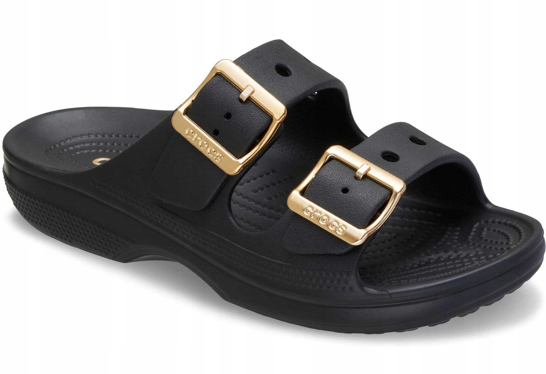 Crocs 213316-001 Buckle Saturday černé klasické nazouváky W7 37-38