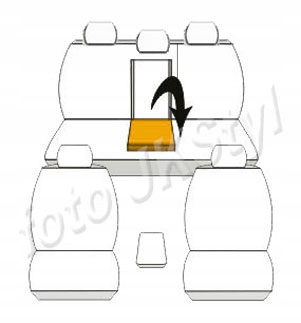 Pokrowce miarowe Premium do Toyota Corolla XI sedan od 2013r. Producent Auto-dekor
