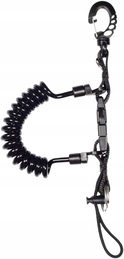 Mares – Spirálový kabel s odolnou karabinou a ocelovým kroužkem