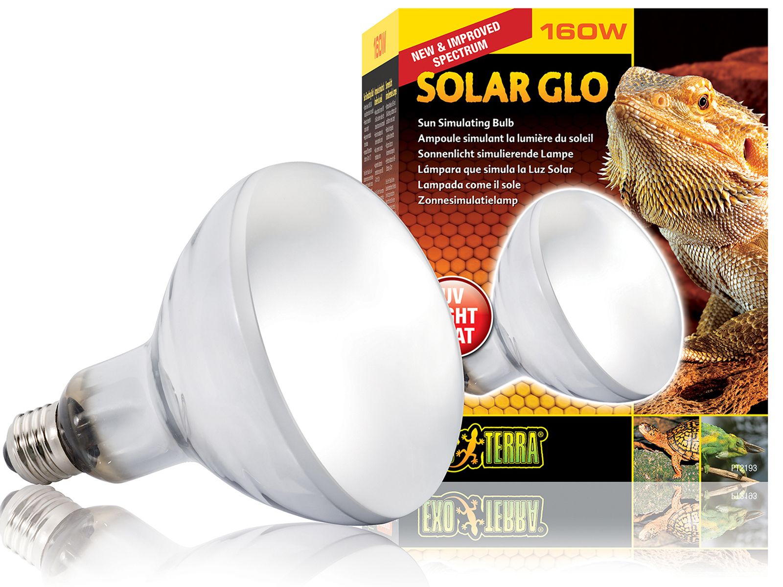 Levně Uvb 160W Solar Glo metahalogenová žárovka 3v1 Exo Terra EX-1931