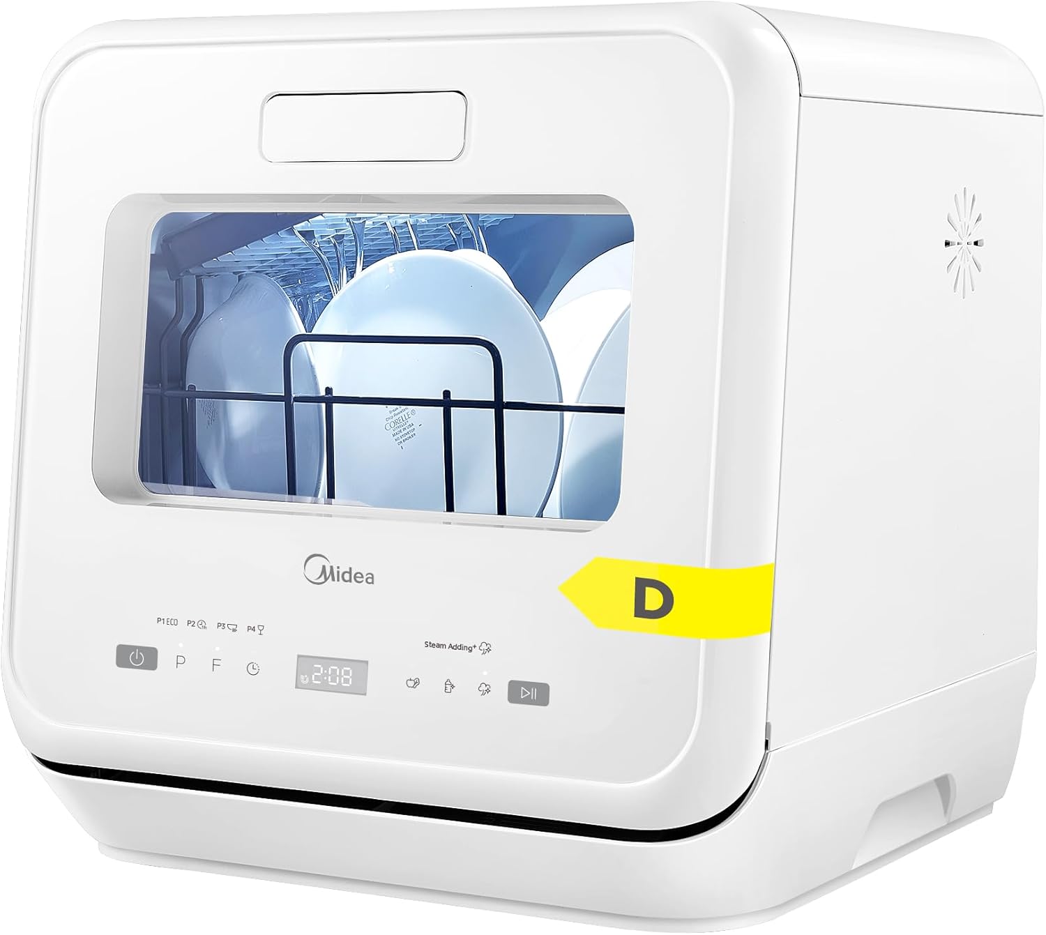 Mini Zmywarka Nablatowa Midea MDWMT201DW Wi-Fi aplikacja MSmartHome Kamper