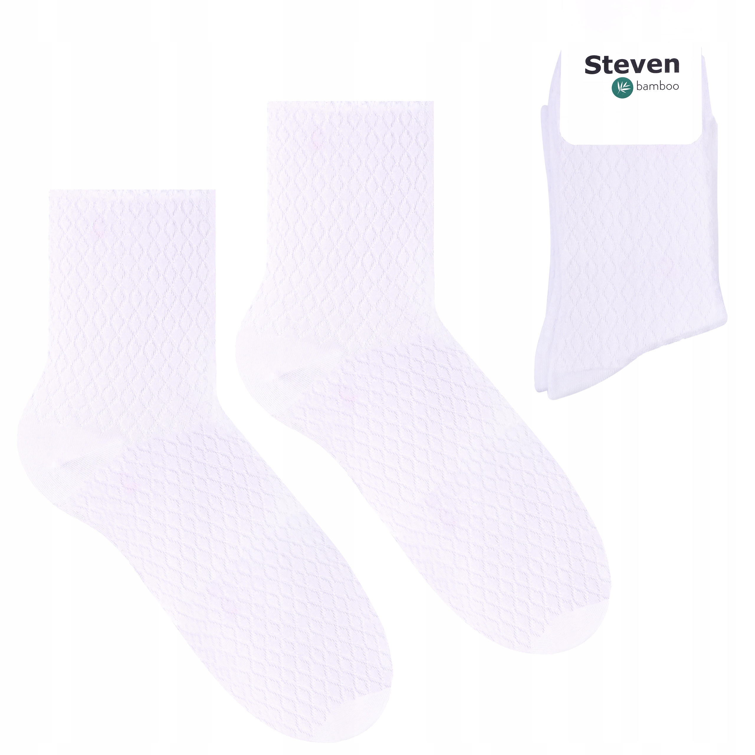 

Steven 125 Skarpety Damskie Bambusowe Biały 38-40