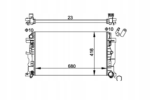 CHŁODNICA SILNIKA JPN Producent części JPN
