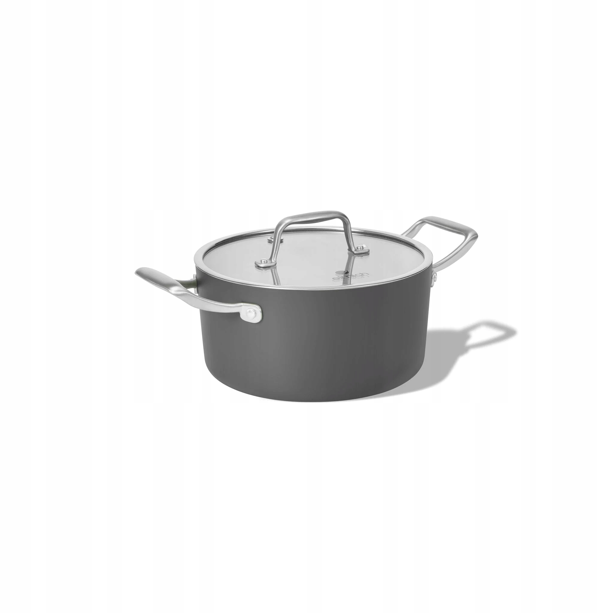 Elmich Nepřilnavý keramický hrnec Vital Ø 18 cm (2L) tmavě šedá