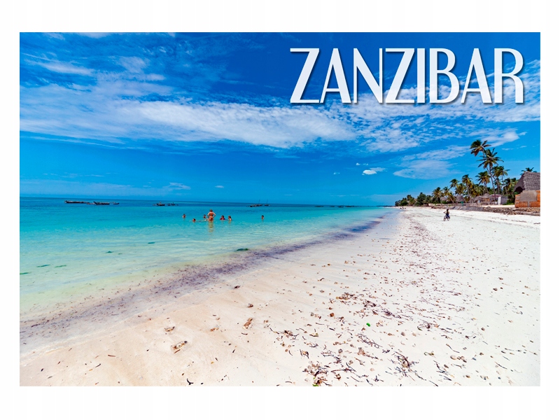 

Zanzibar Plaża Wyspa Magnes na lodówkę