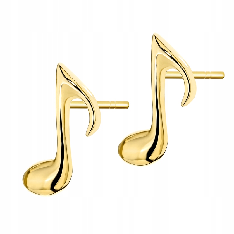 Zlaté Náušnice Dámské Na Tužku pr. 585 Nota Nutky Osmička 14k Krabička