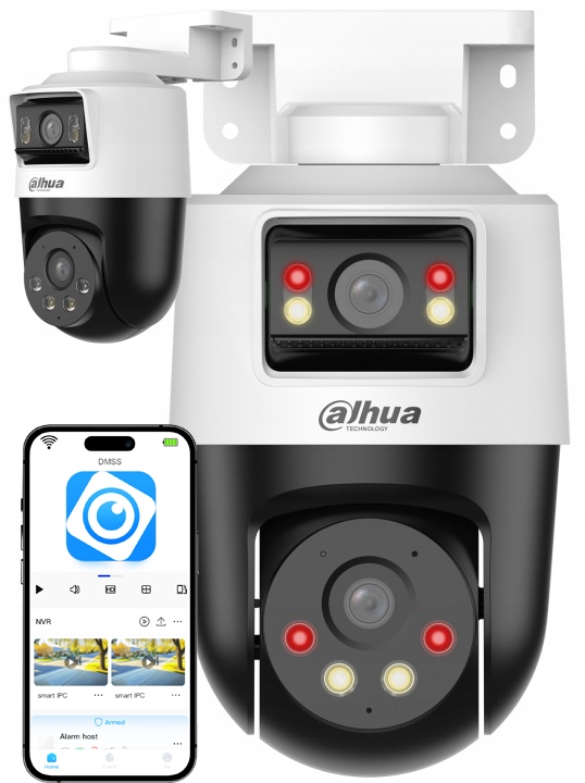 Otočná Ip kamera Dahua 8MPx Dual Lens (4MP+4MP) Smart Tracking Audio