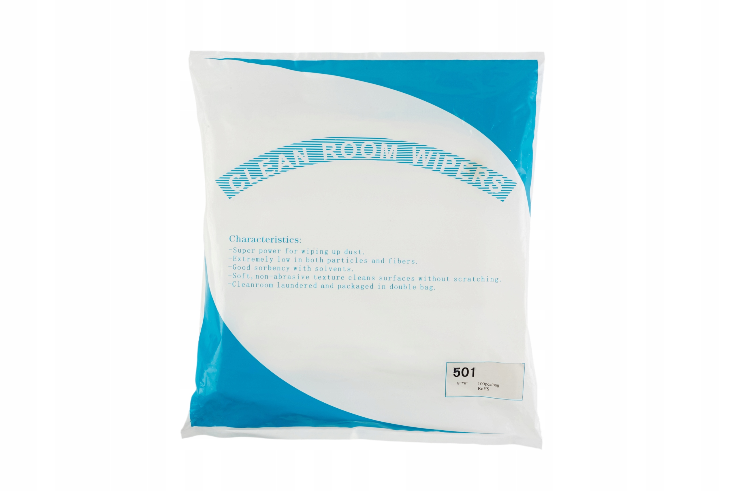 Bezprašné utěrky pro optiku obrazovek cleanroom mikrovlákno 180 g 23x23 cm