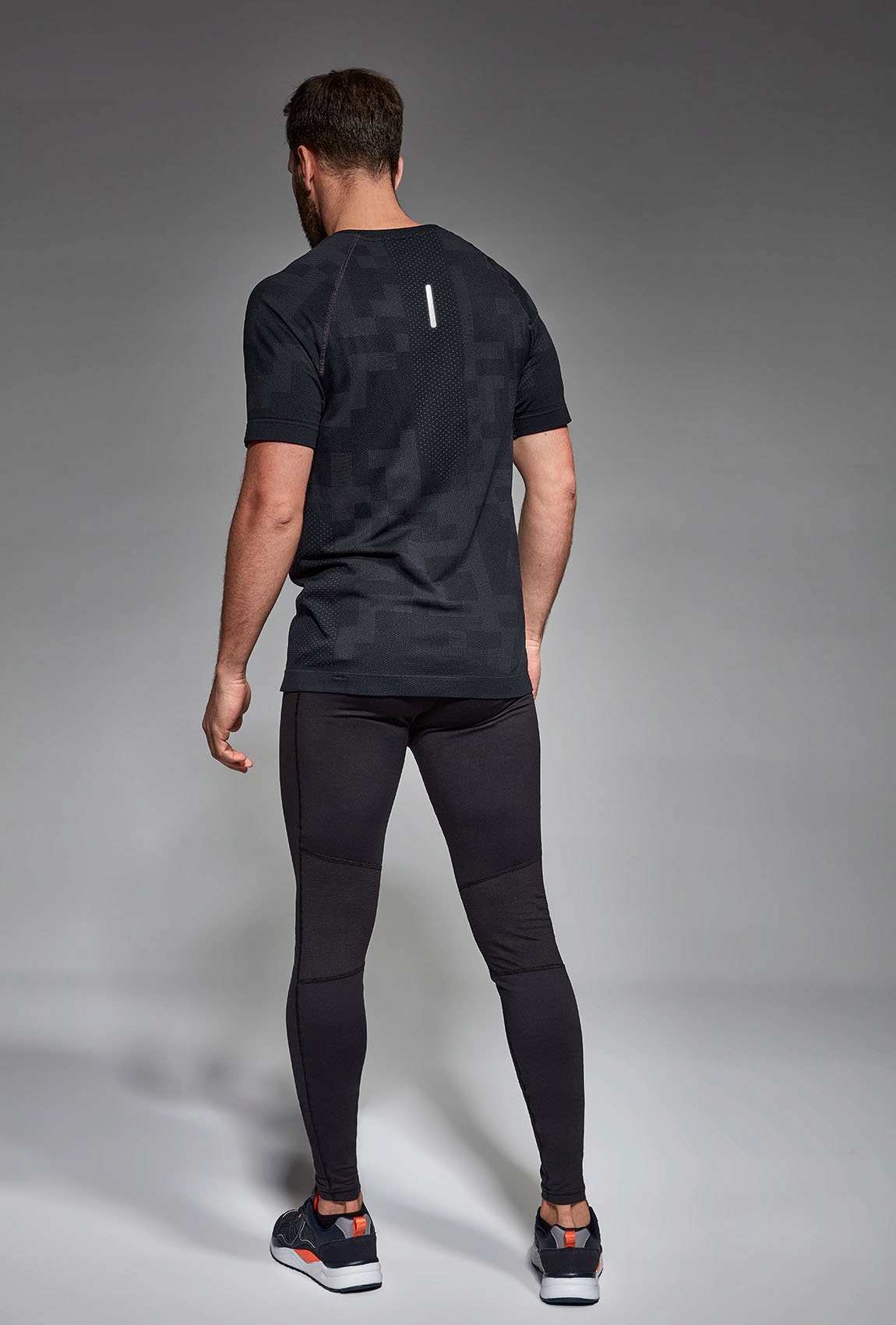 T-shirt męski Gatta Active Breeze Black-Graph r. M Kolor dominujący szary