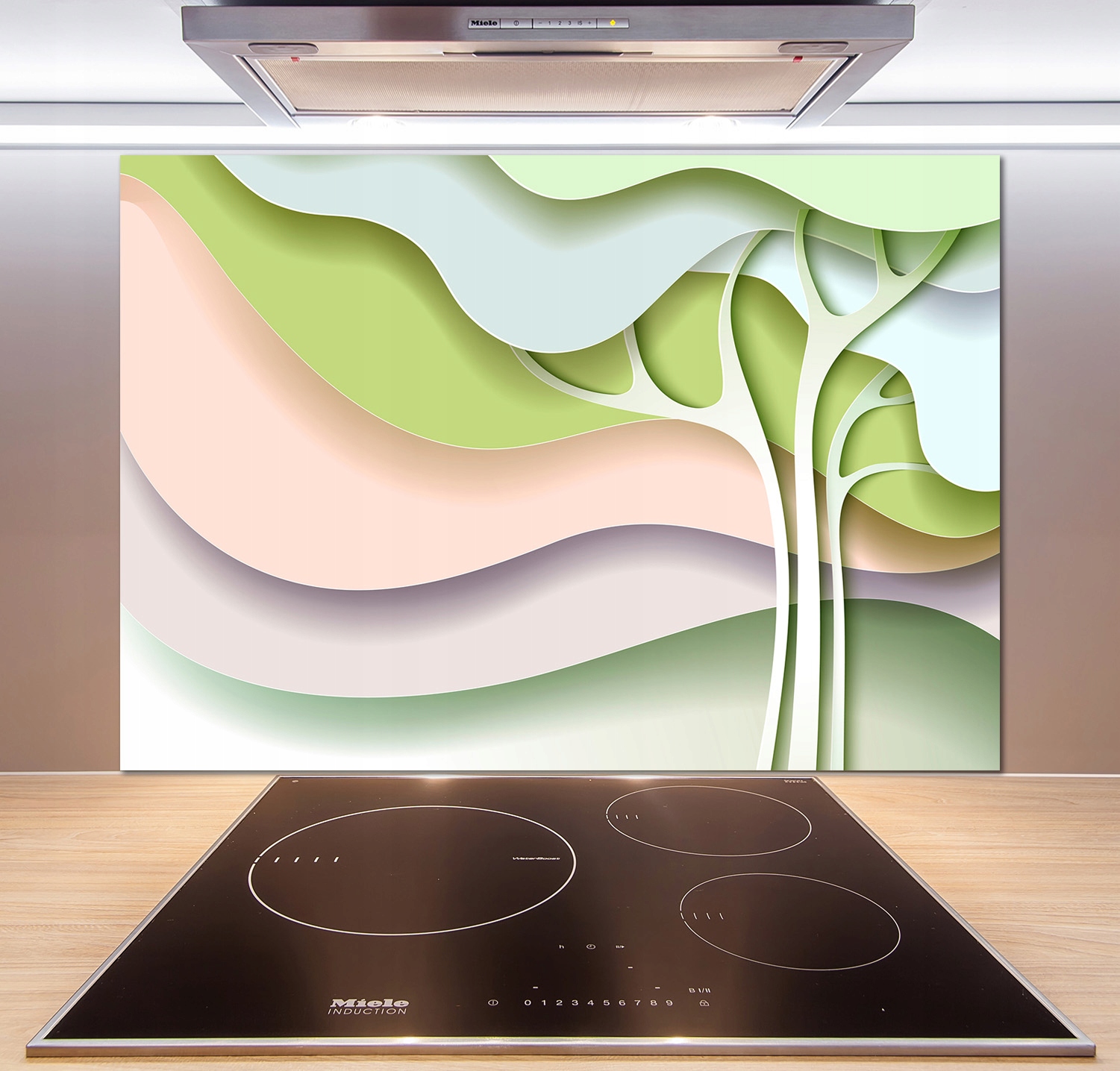 

Panel do kuchni Abstrakcja drzewo 100x70 cm + Klej