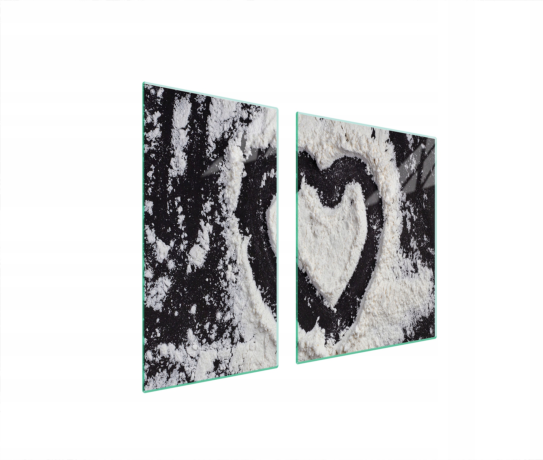 Ochranná Skleněná Deska Na Sporák 90x52 Srdce Tvrzené Sklo