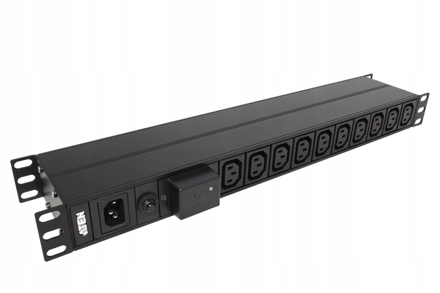 Aten 19" napájecí panel 1U, 18x zásuvka C13, vstup C14, přepěťová ochrana