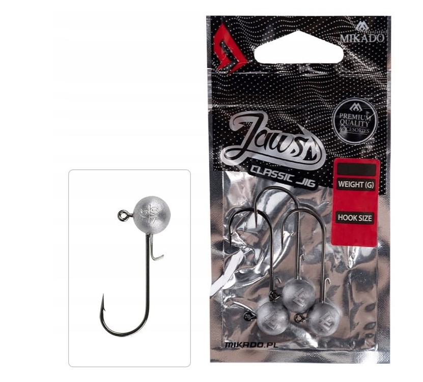 Mikado główka jigowa Jaws Classic 4/0 3g 3szt.