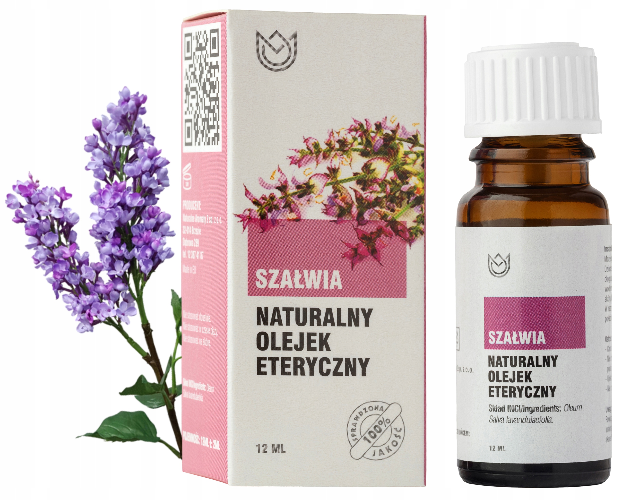 

Szałwia Olejek Eteryczny 12 ml, Szałwiowy