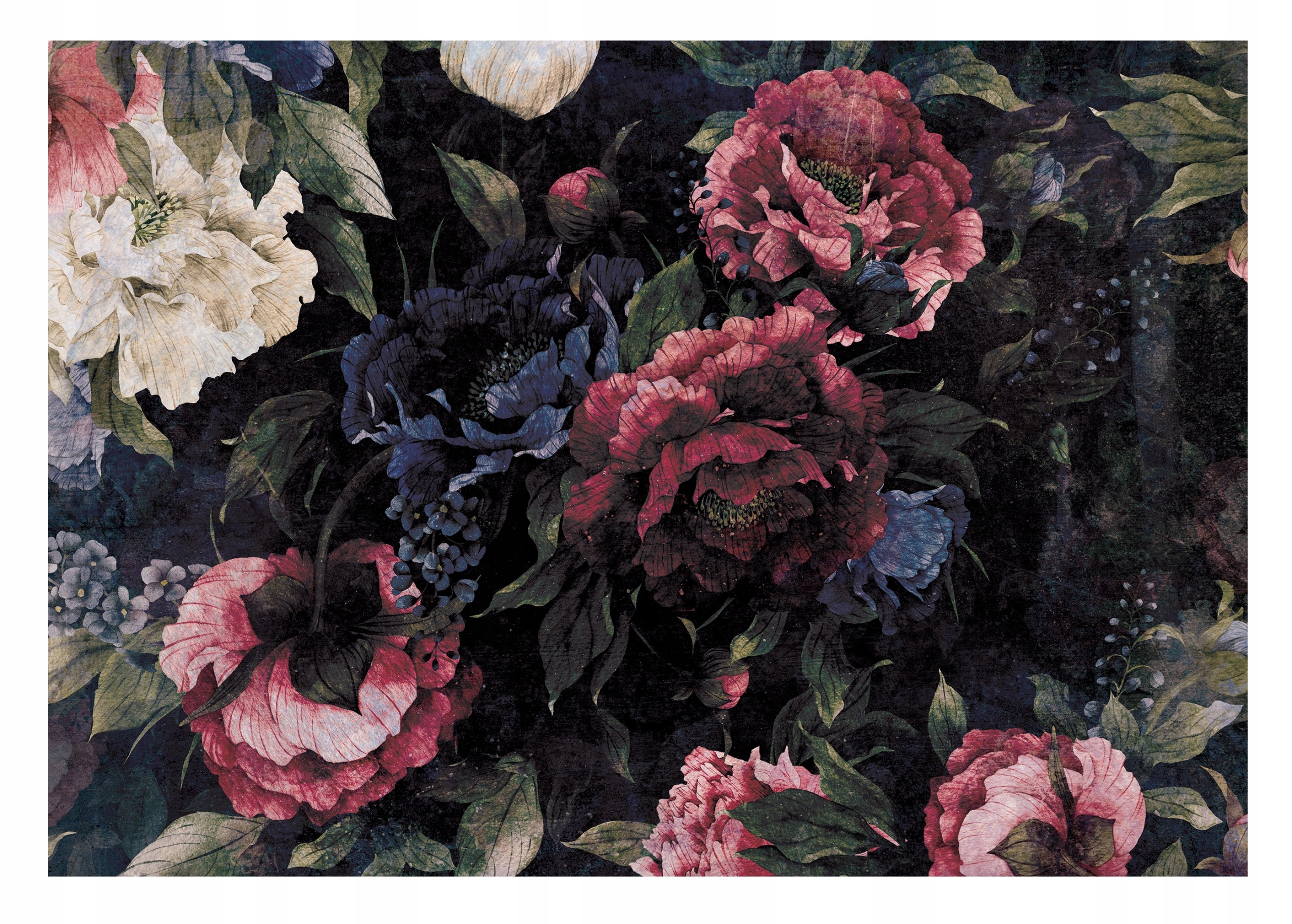 Fototapeta Květiny Pivoňky Vintage Růže 254x184