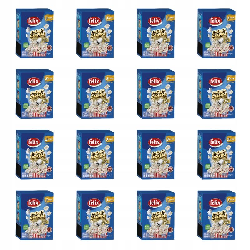 felix Popcorn do mikrovlnné trouby sůl 270 g (3x90 g) X16